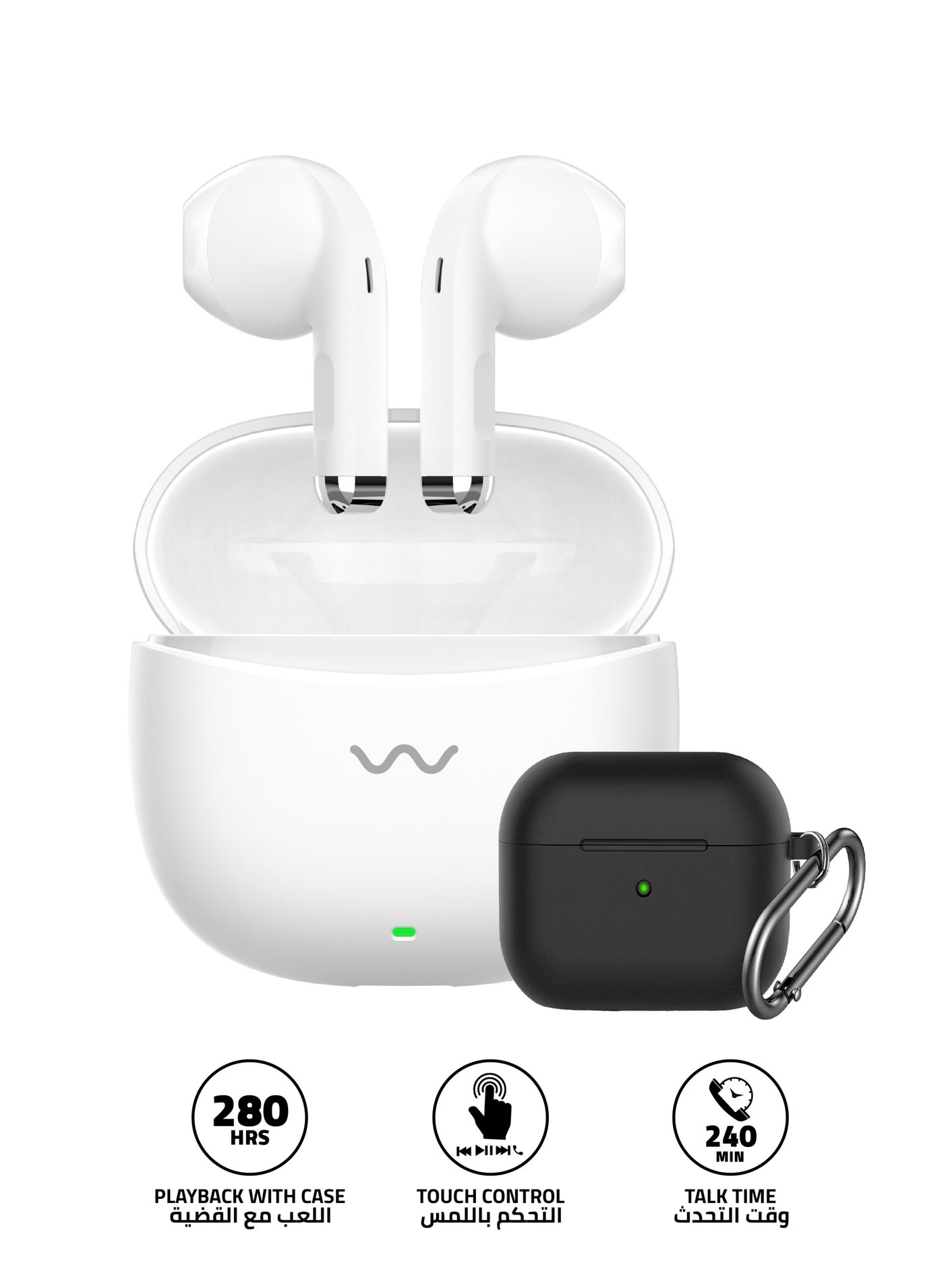 TELYY TELYY T210 Bluetooth Tws Headphones With Touch Control Connection Type: Bluetooth | Charging Type: Type-C