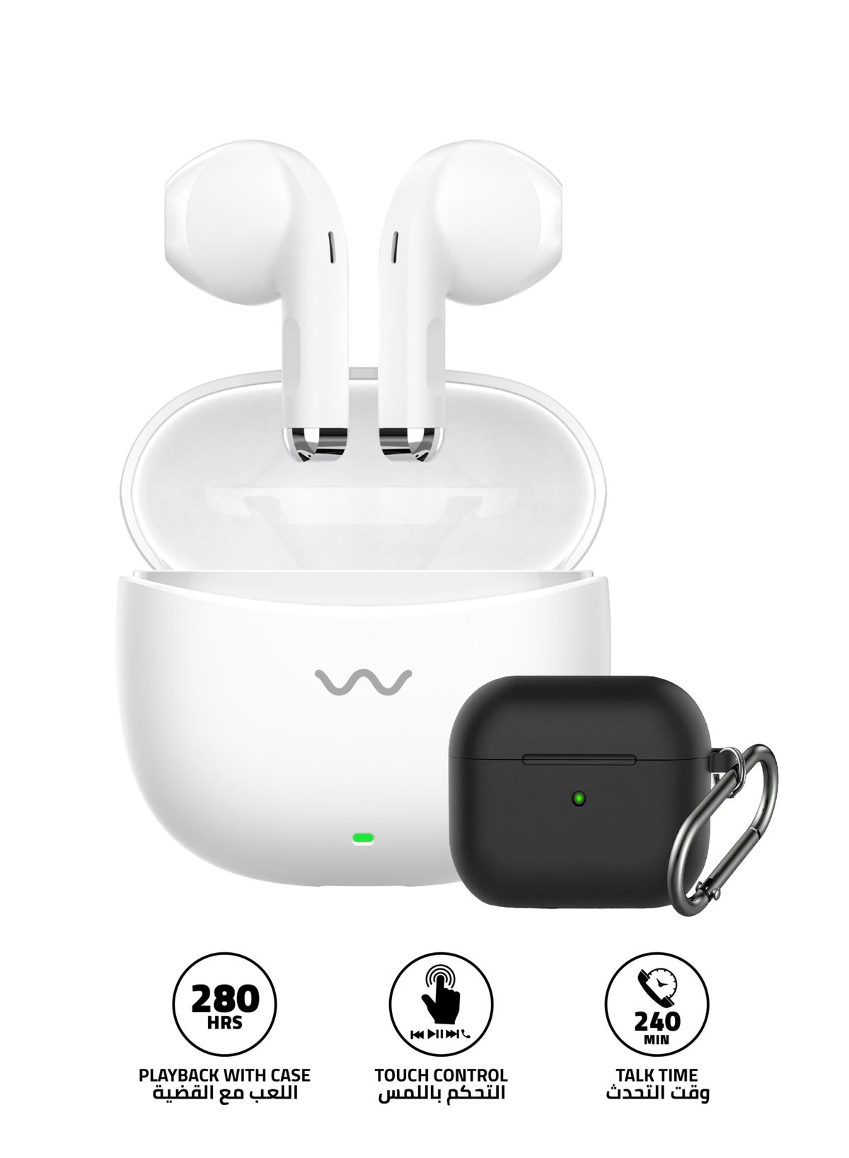 TELYY T210 Bluetooth TWS Headphones with Touch Control, Pure Bass