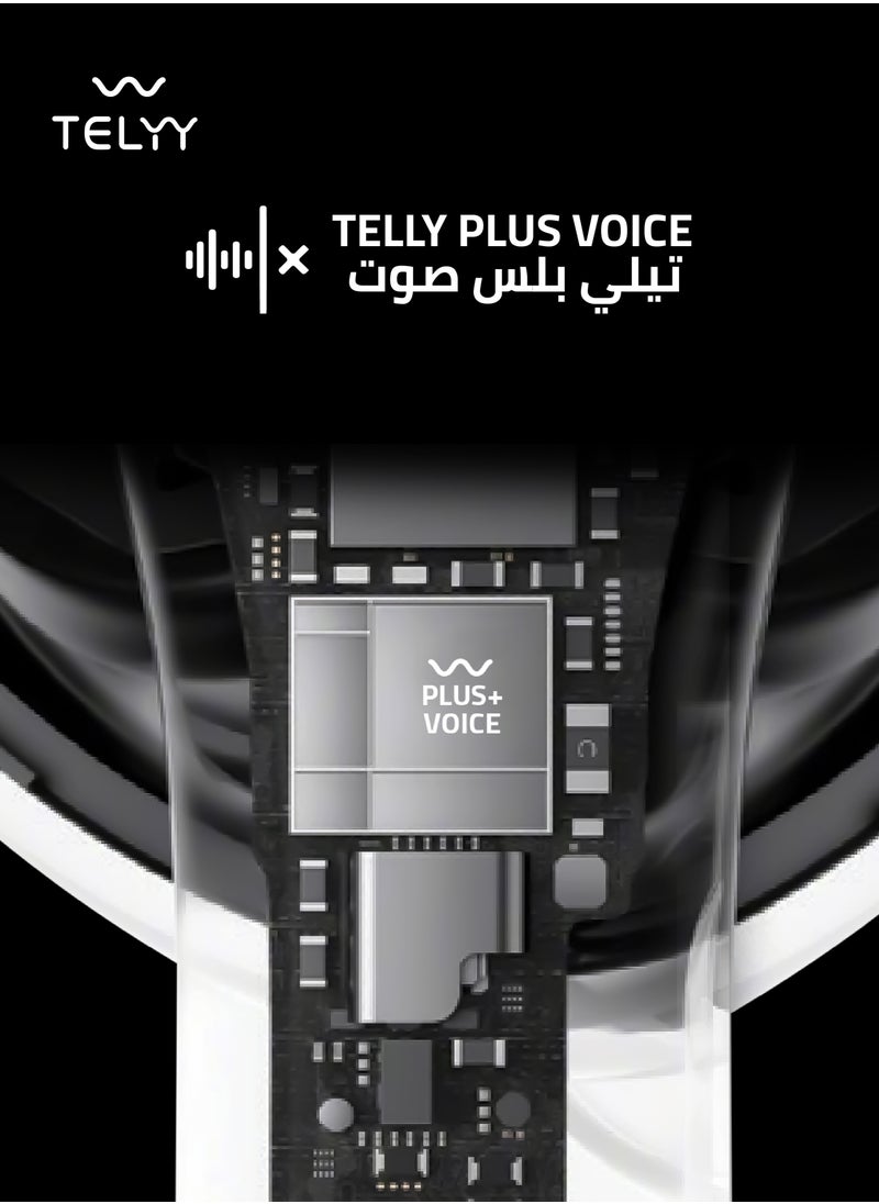 TELYY - T210 Bluetooth TWS Headphones with Touch Control, Pure Bass, Long Battery Life and Free Silicone Case - Image 1