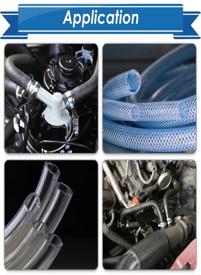 Eoppen 72Pcs Spring Hose Clamps Fuel Line Silicone Vacuum Hose Low Pressure Air Clamps & Sleeving Automotive Replacement Fastener Assortment Kit 6 Sizes (7mm 10mm 11mm 14mm 16mm 18mm) Black - Image 5