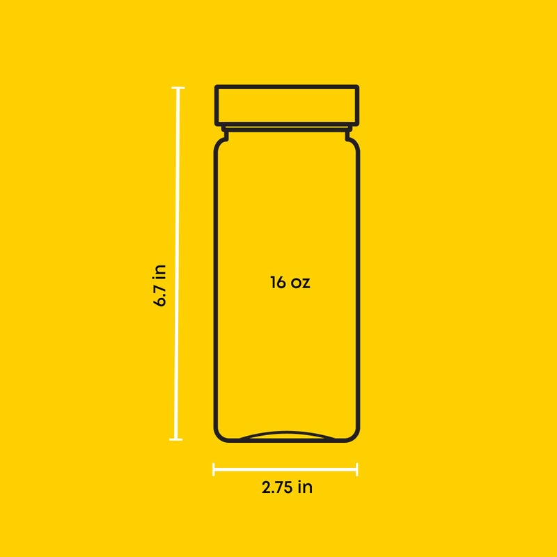 JoyJolt Glass Juice Bottles, 16 oz Glass Bottles with Caps. Set of 8 Juice Containers with Lids for Fridge, and Labels for Juice Jars. Glasses for Juice, Cold Brew Bottles, Smoothie Jars - Image 2