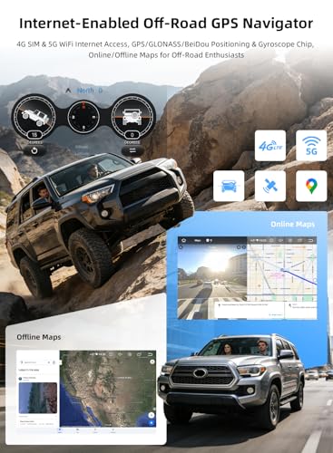 Dasaita Snapdragon Head Unit for Toyota 4Runner 2010-2023, Wireless Carplay & Android Auto, 8GB+256GB Plug and Play GPS Navigation, Voice Control Car Stereo, Built-in 5G WiFi, 4G Cellular, Black - Image 5
