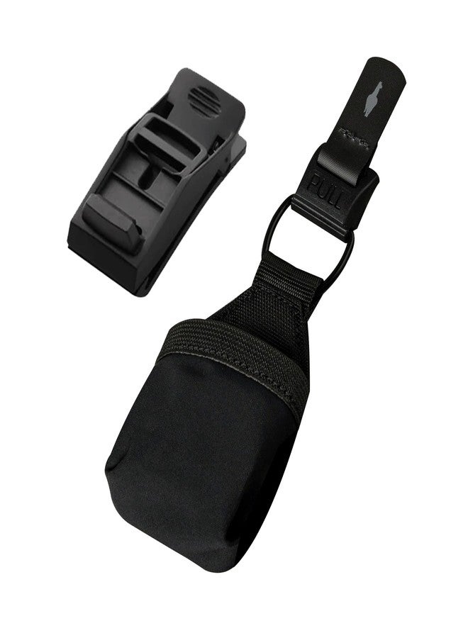 ALPAKA HUB Earbuds Pouch - Soft Elastane & Ballistic Nylon 840D Headphone Case Compatible with AirPods Pro - Wireless Open Earbuds Holder Organizer with HUB Magnetic Suction Clip, Weatherproof Fabric - Image 1