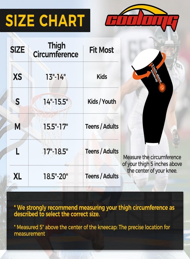 COOLOMG Football Knee Pads Wrestling Basketball Volleyball Youth Kids Adult - Image 3