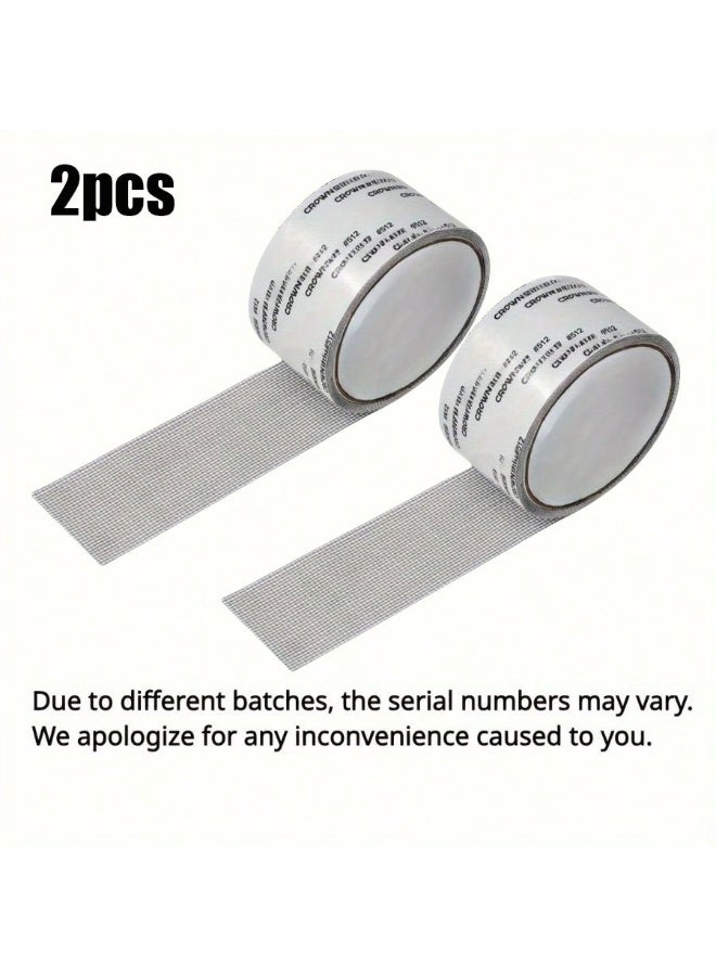 Miamia 2 Rolls Screen Repair Tape Window Insect Screen Tape Windows and Door Screen Repair Screen Repair Tape with Waterproof  - Image 2