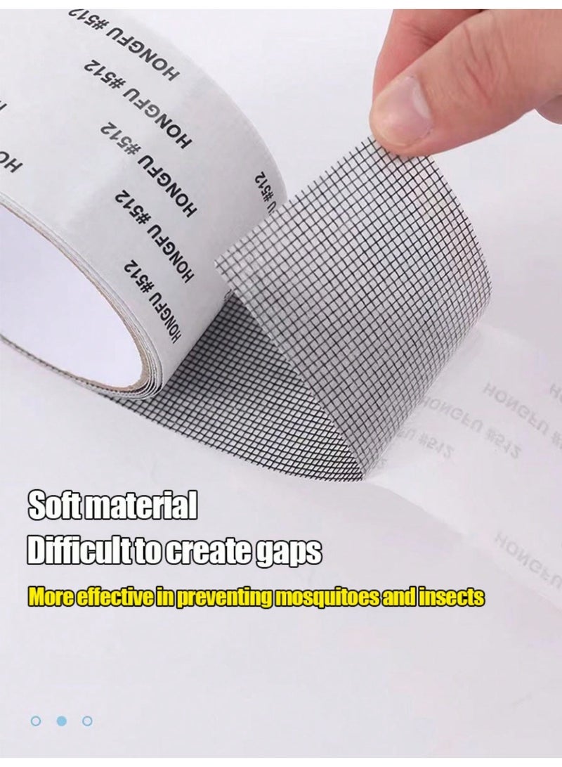 Miamia 2 Rolls Screen Repair Tape Window Insect Screen Tape Windows and Door Screen Repair Screen Repair Tape with Waterproof  - Image 5