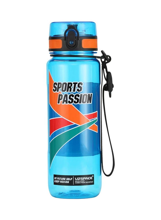 Uzspace 6041 Tritan Plastic Water Bottle, 500 ml Capacity, Blue - Image 1