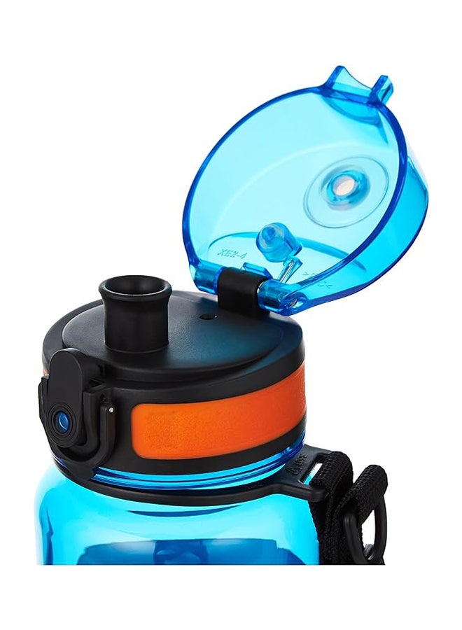 Uzspace 6041 Tritan Plastic Water Bottle, 500 ml Capacity, Blue - Image 3