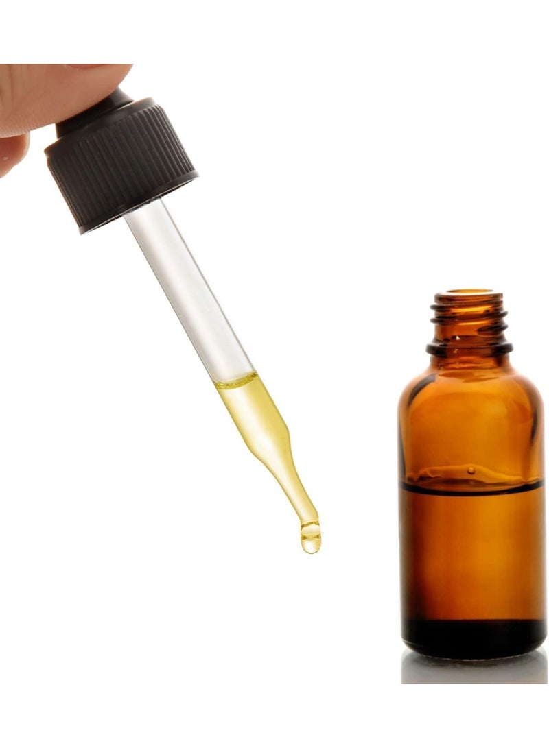 Set of 2 Glass Dropper Bottles 30ml Each, Refillable Liquid Droppers with Precision Pipette for Essential Oils, Serums, Cosmetics, and DIY Liquid Storage - Image 4