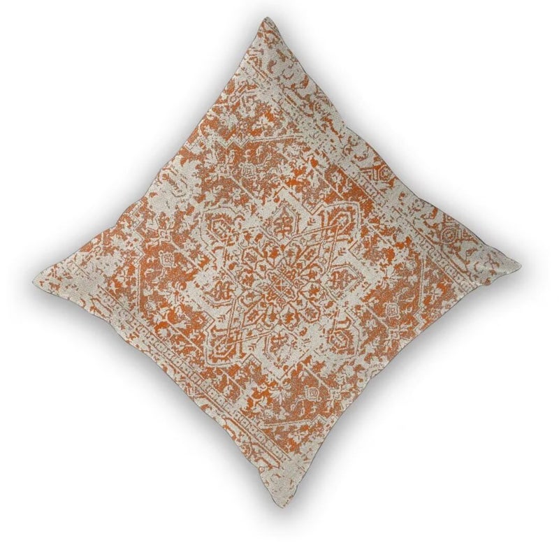 Sunshineyan Fall Pillow Covers 16x16 Set of 2  Burnt Orange Boho Decorative Throw Pillows Ethnic Vintage Farmhouse Bohemian Carpet Pattern Pillow Cases Linen Gifts for Couch Sofa Outdoor Decor - Image 2