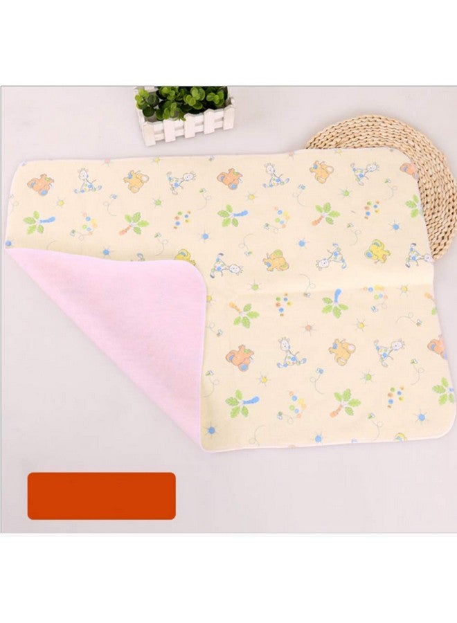 Monvecle 4pcs Pack Monvecle Baby Infant Cotton Waterproof Changing Pads Washable Resuable Diapers Liners Mats Small 18"x12" - Image 4