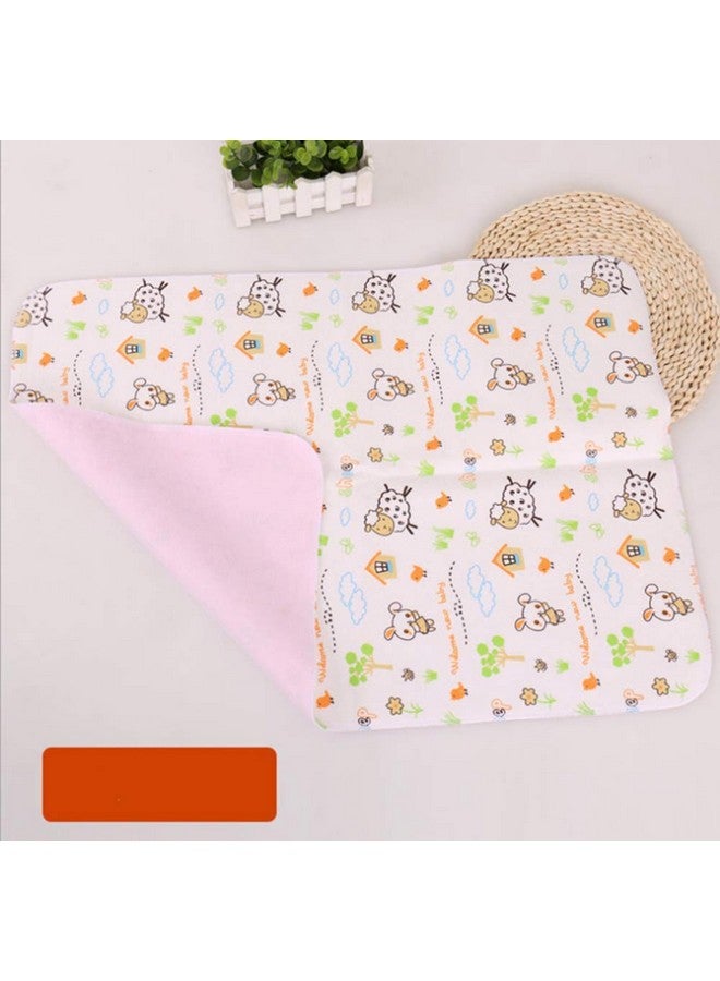 Monvecle 4pcs Pack Monvecle Baby Infant Cotton Waterproof Changing Pads Washable Resuable Diapers Liners Mats Small 18"x12" - Image 2