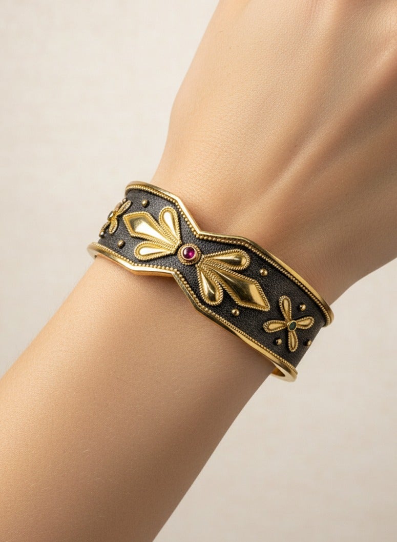 بي تي سي إيلا - اسورة فضة مطليه بالذهب (SIL0496) - Image 1