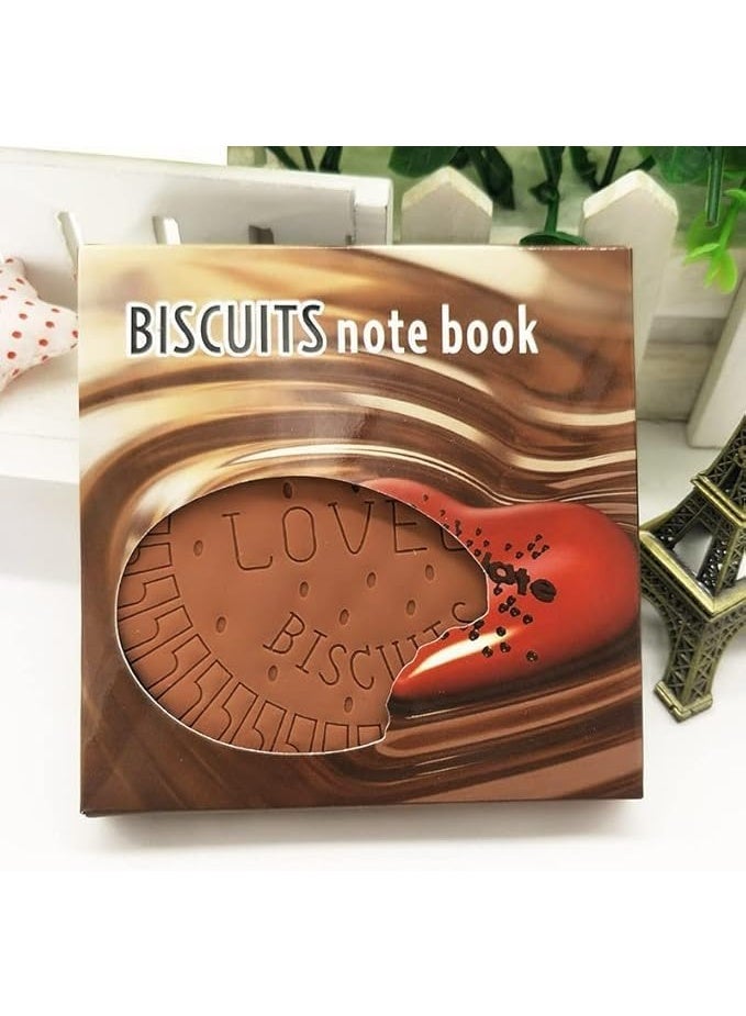 نوت بوك ملاحظات لاصق مبتكر بتصميم البسكويت (Love Biscuit Note Book) - صغير ومحمول للمذكرات المكتبية والمدرسية - خامات عالية الجودة - Image 3