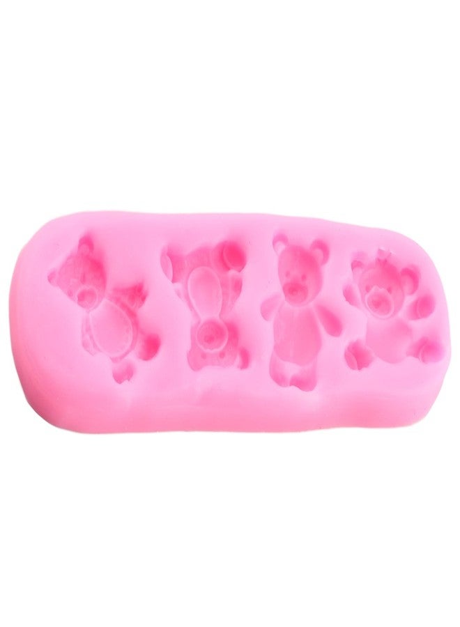 RFGHAC Bear Fondant Silicone Molds Bear Chocolate Candy Mold for Cake Decorating Cupcake Topper Sugar Gum Paste Polymer Clay - Image 4