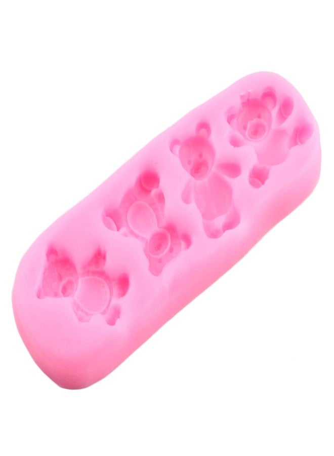 RFGHAC Bear Fondant Silicone Molds Bear Chocolate Candy Mold for Cake Decorating Cupcake Topper Sugar Gum Paste Polymer Clay - Image 3