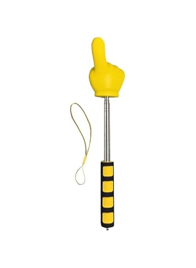 OCTOBER Telescopic Teachers Pointer Stick Extendable Finger Pointer Stick Pointing Stick for Classroom Supplies Presentation, Yellow  - Image 1