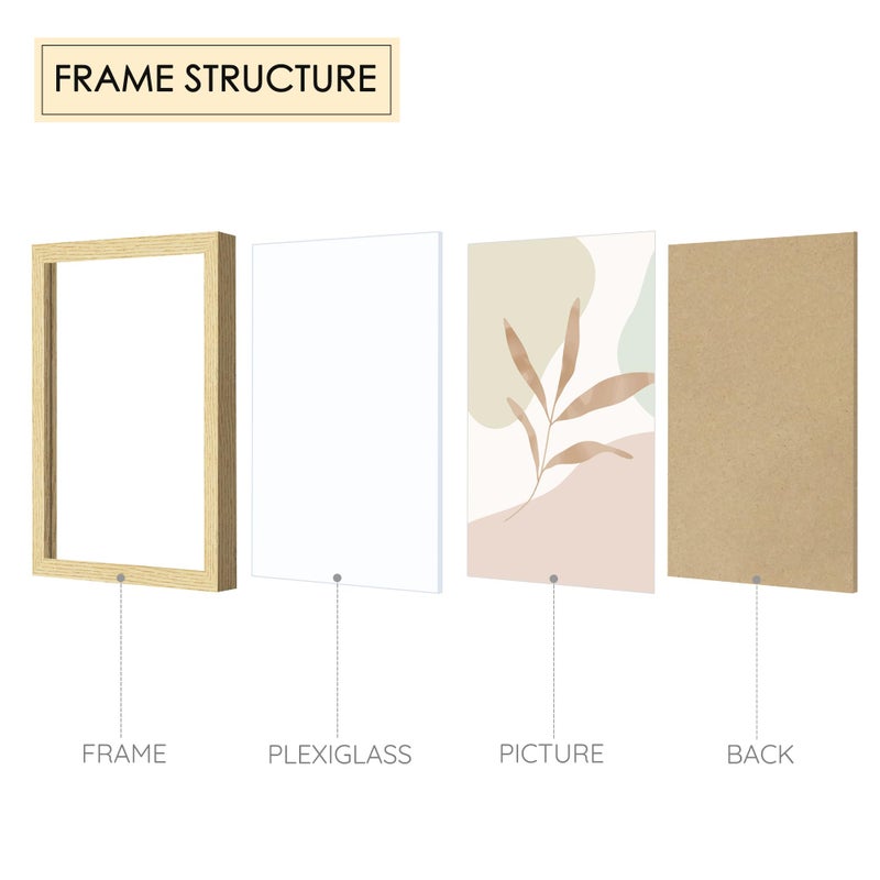 DUENPY Natural Wood 12 Pack Picture Frames Collage Wall Decor Set, Multi-Size Gallery Frames for Wall Mounting & Tabletop Display, Includes 4pcs 8x10, 4pcs 5x7, 4pcs 4x6 Wood Color Photo Frame - Image 4