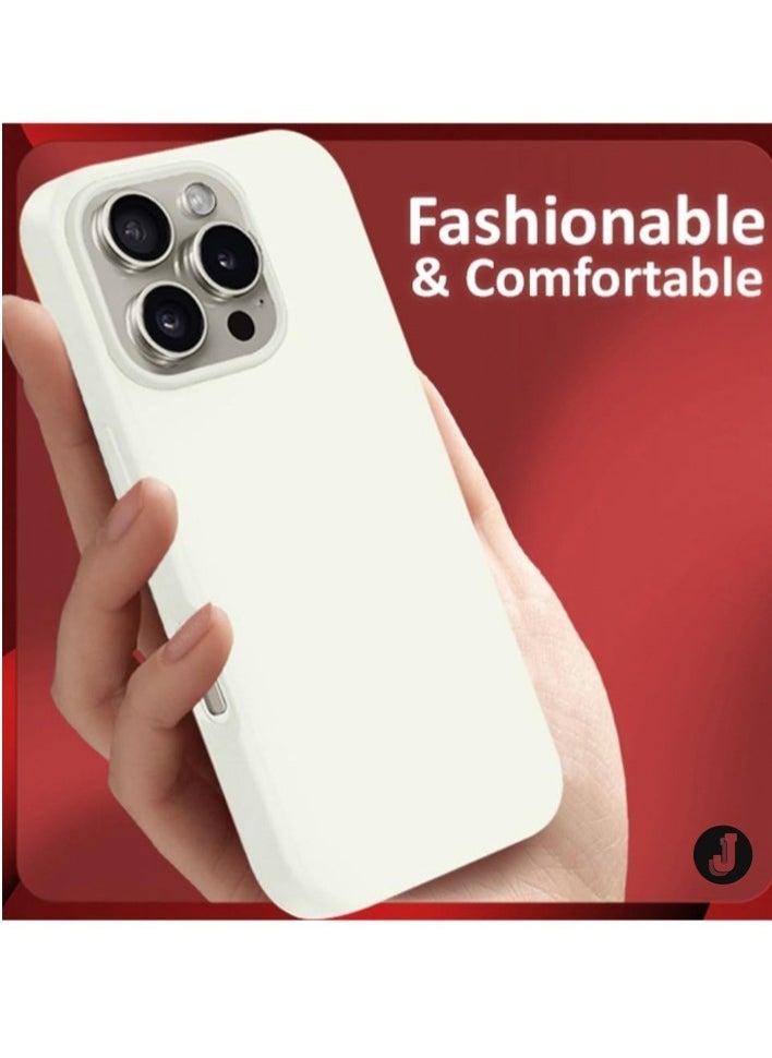 JAJEEK "New Liquid Silicone Case for iPhone 16 Pro – Ultra Slim Design with Soft Anti-Scratch Microfiber Lining & Drop Protection" - Image 4