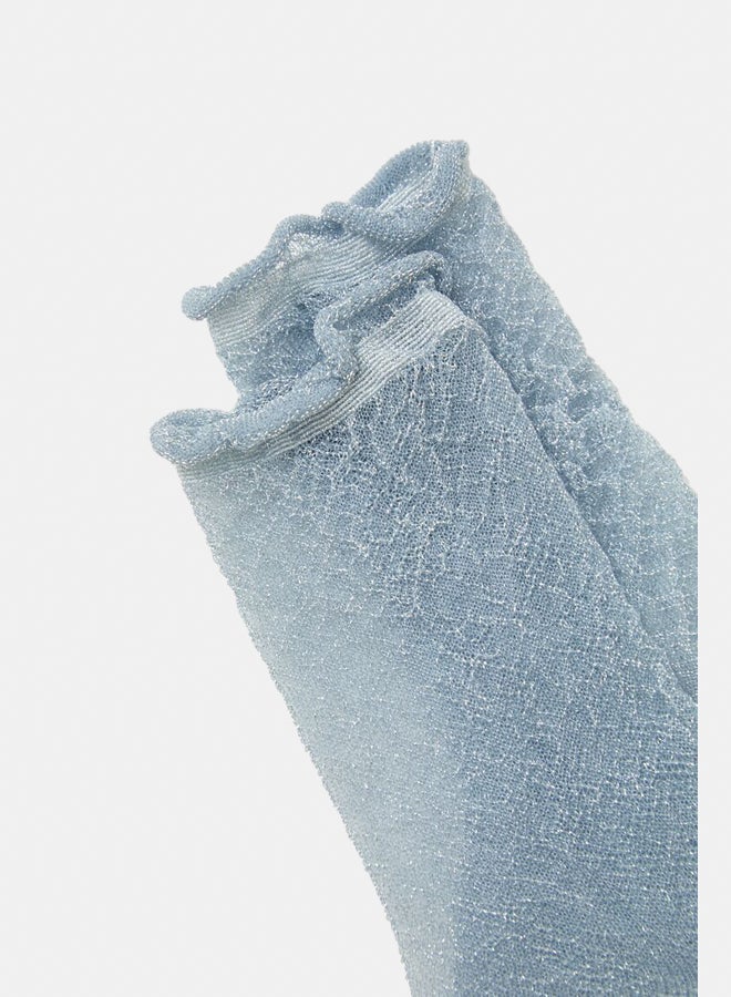 FOREVER 21 Glitter Knit Crew Socks  - Image 2