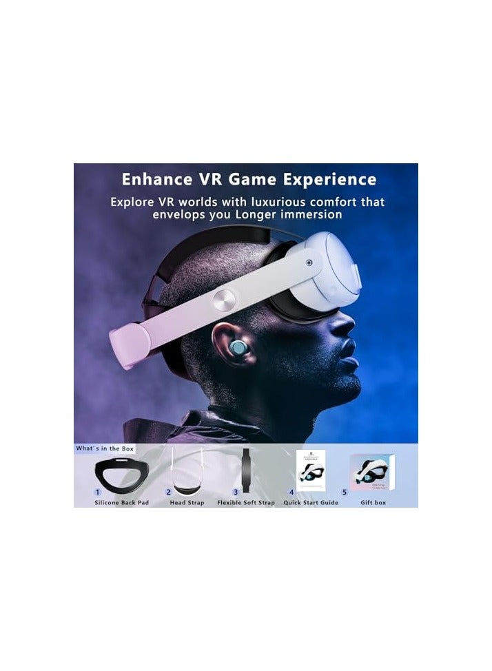 erorex Head Strap for Quest 3,Comfort Adjustable Elite Strap Replacement for Oculus Quest 3 Reduce Pressure - Image 3