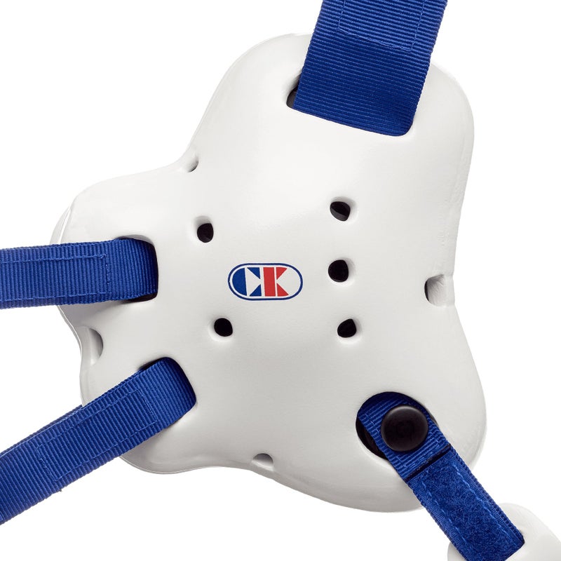 Cliff Keen Fusion Wrestling Headgear (White/Royal Blue) - Image 2