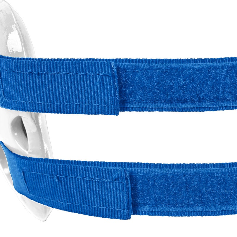 Cliff Keen Fusion Wrestling Headgear (White/Royal Blue) - Image 4