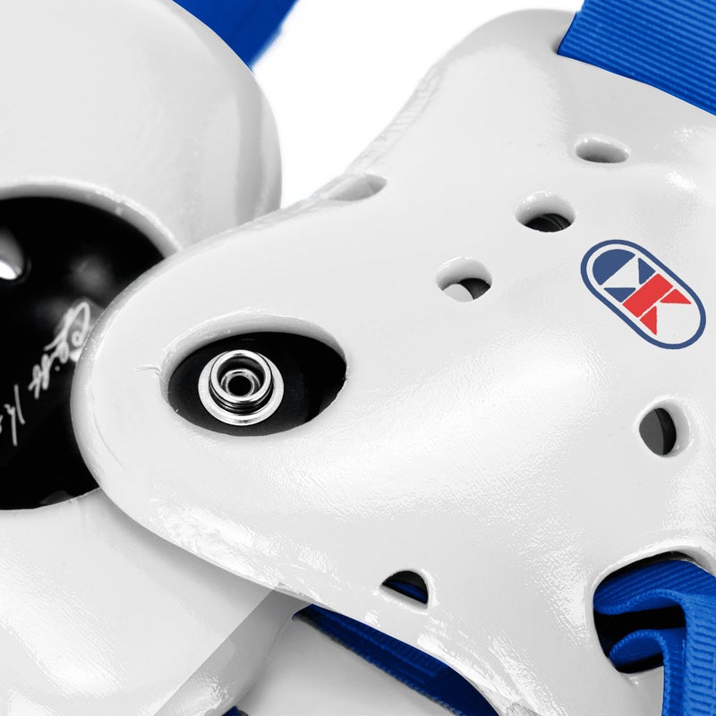 Cliff Keen Fusion Wrestling Headgear (White/Royal Blue) - Image 3