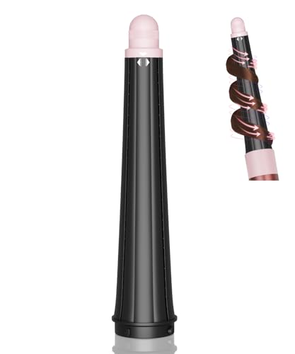 PUREGUST 0.78in-1.4in Conical Long Barrels Attachment for Dyson Airwrap HS01 HS05 HS08 Accessories, 20MM-36MM Auto-Wrap Curling Iron Curlers for Professional Barrels Curl and Wave Curl Hair, Pink - Image 1