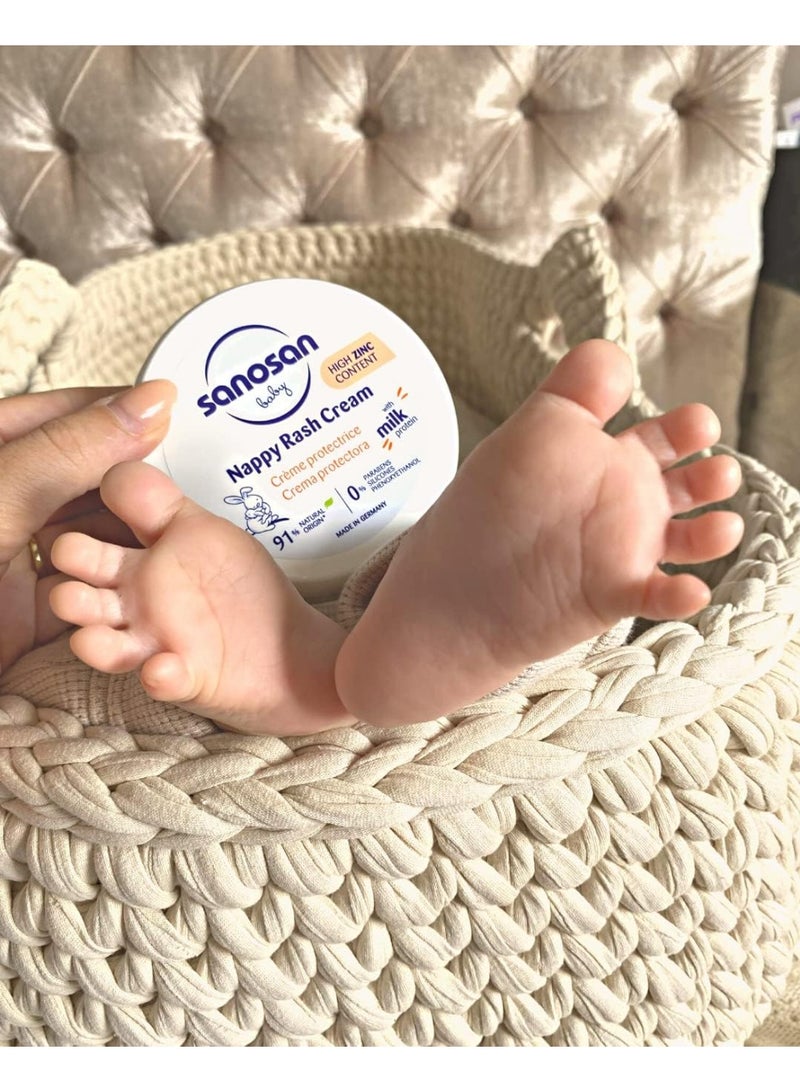 سانوسان كريم حماية من طفح الحفاض سانوسان بيبي - ببروتين الحليب ونسبة زنك عالية - 0% بارابين/سيليكون - Image 5
