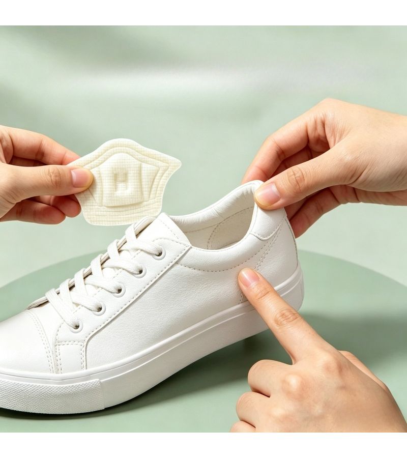 8 Pairs Apricot Adjustable Shoe Heel Lift Stickers Cut to Fit for Sneakers High Heels Running Shoes - Image 3
