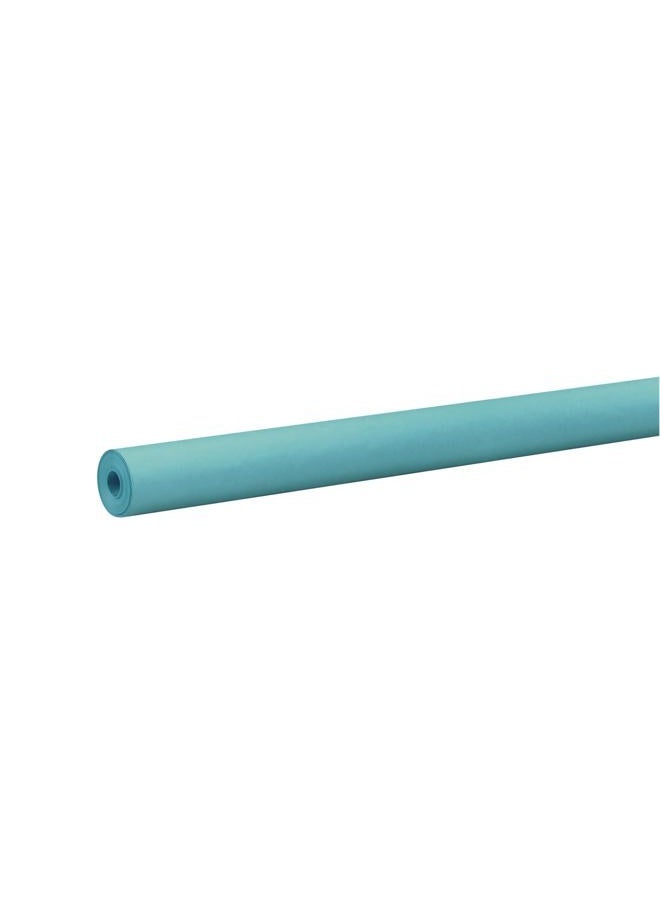 Pacon Colors of Rainbow (aqua) - Kraft 0066161 Duo-Finish Fibre Light-Weight Kraft Paper Roll, 18kg., 90cm x 30m Size, Aqua - Image 1