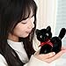 Ditucu Black Cat Stuffed Animals Cute Soft Kitten Plush Doll Small Kitty Plushies Toys Gifts for Kids 6 inch - Image 4