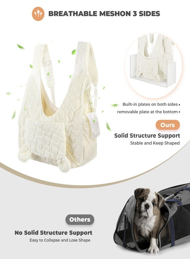 JourCraf Pet Carrier Backpack, Adjustable Pet Front Cat Dog Carrier Backpack Travel Bag for Small Medium Dogs Cats and Rabbits, Safety Strap with Removable Bottom Plate for Camping Hiking Traveling - Image 4