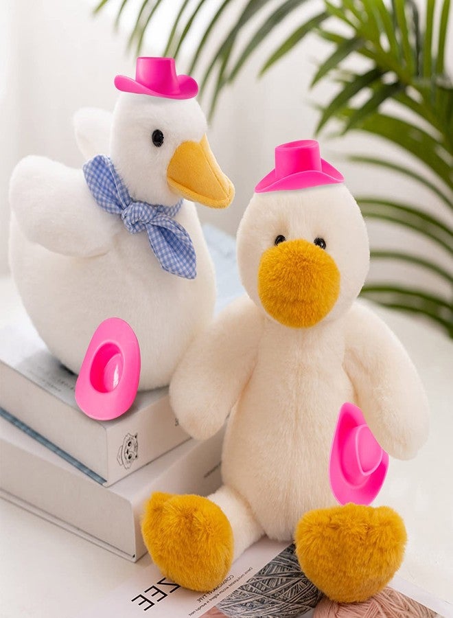 FFNIU 20Pcs Pink Mini Cowboy Hat, Plastic Mini Western Cowgirl Hat for Pretend Play Dollhouse Decoration - Image 5