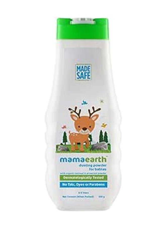 Mamaearth Dusting Powder with Organic Oatmeal & Arrowroot Powder for Babies - 300 Grams - Image 1