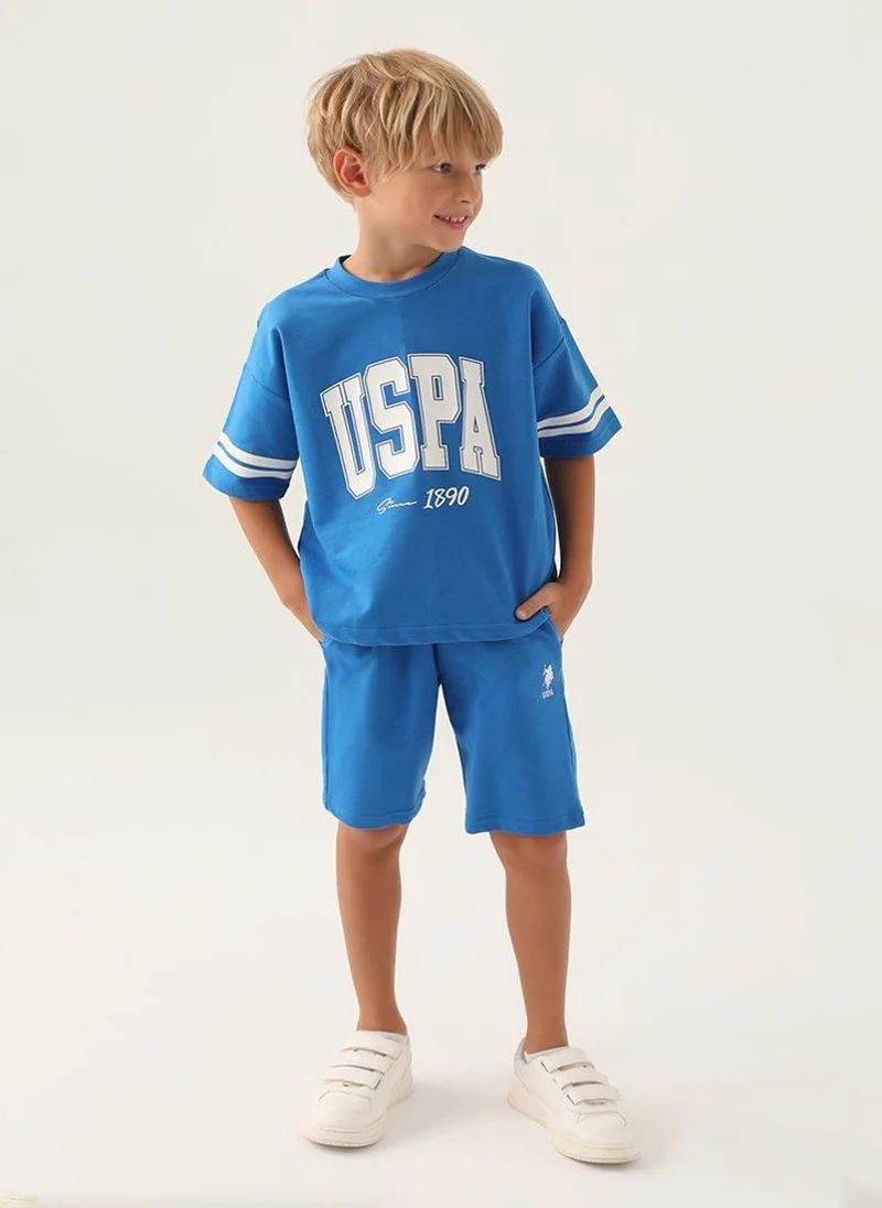 U.S. Polo Assn. U.S. Polo Assn. Boys Cobalt Bermuda Set