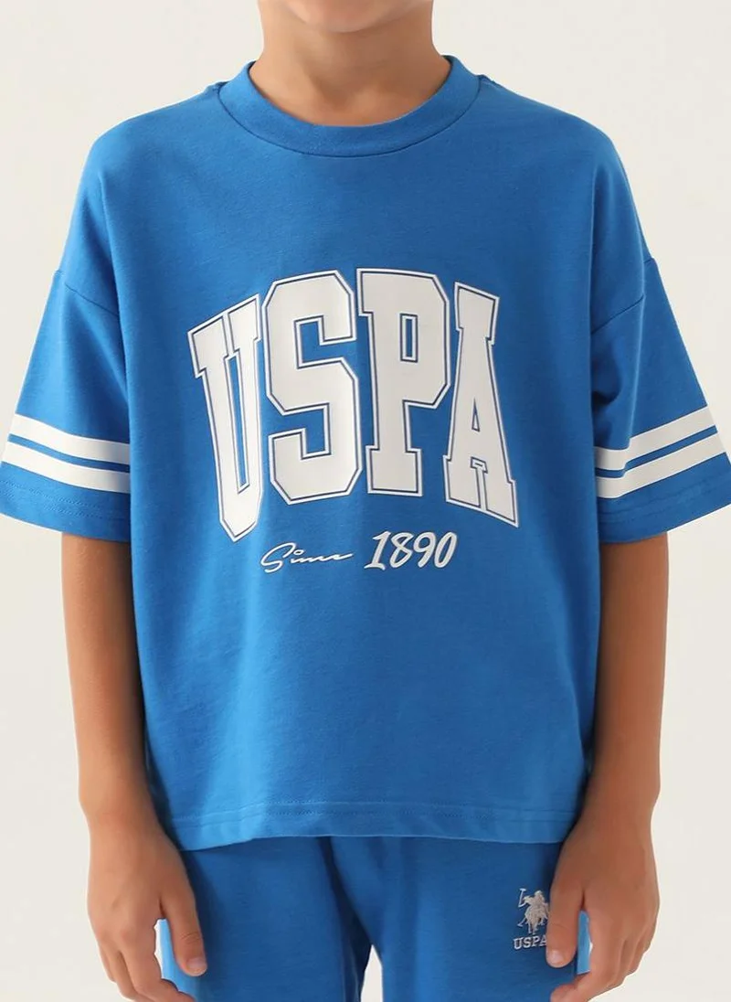 U.S. Polo Assn. U.S. Polo Assn. Boys Cobalt Bermuda Set