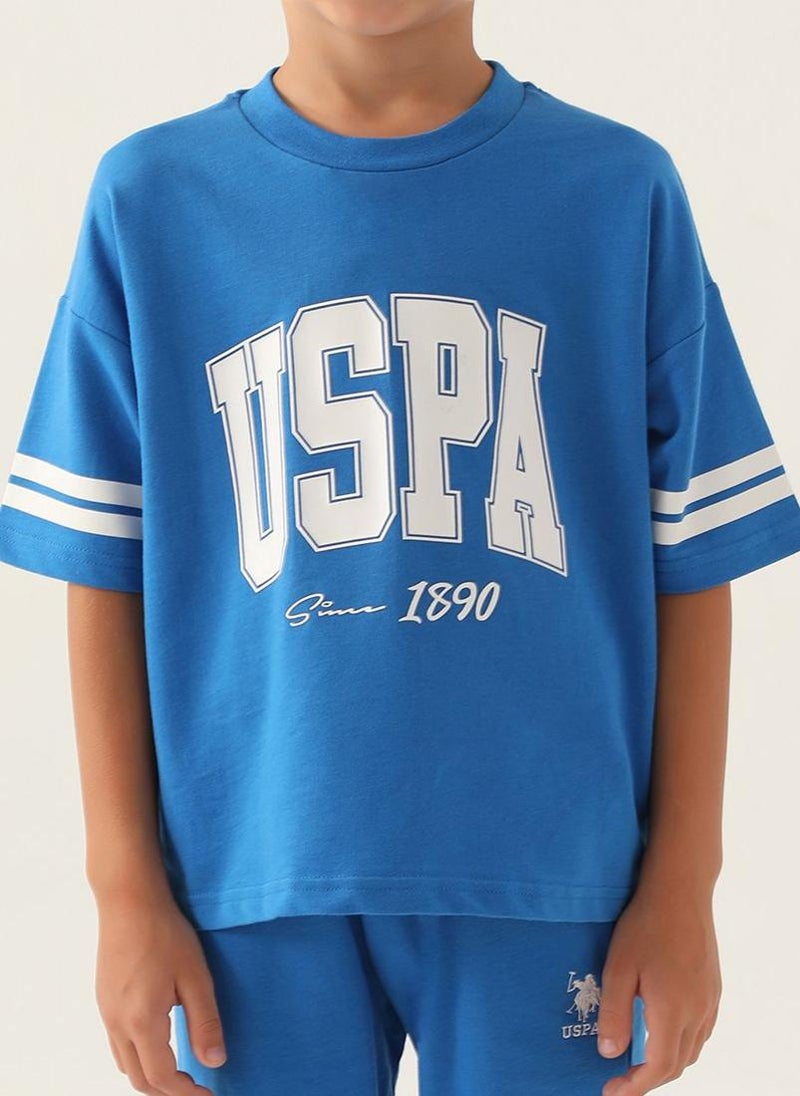 U.S. Polo Assn. U.S. Polo Assn. Boys Cobalt Bermuda Set  - Image 4