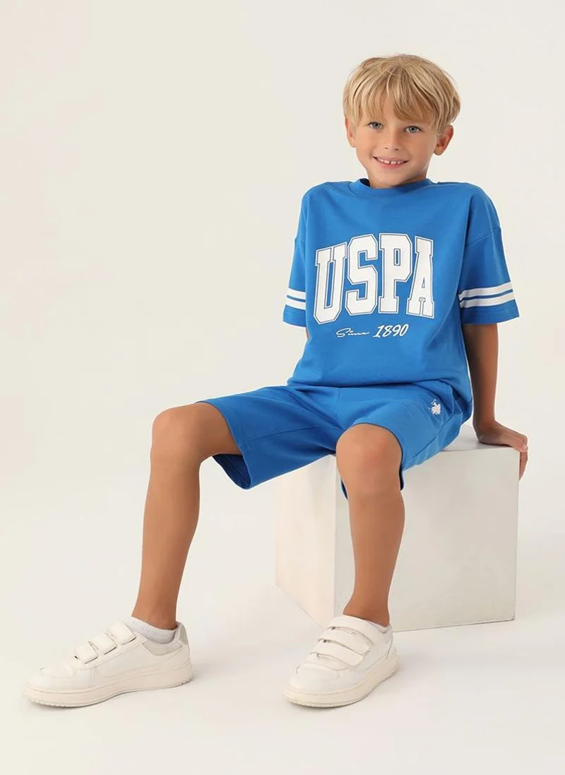 U.S. Polo Assn. U.S. Polo Assn. Boys Cobalt Bermuda Set