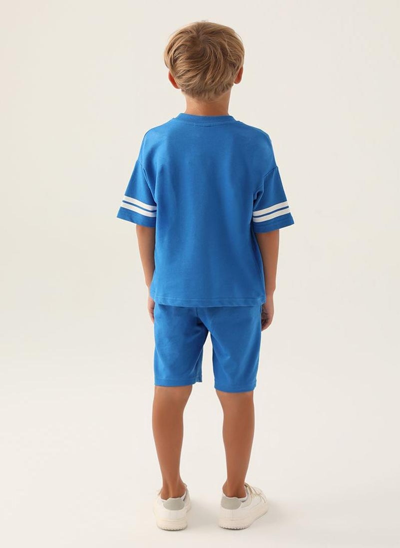 U.S. Polo Assn. U.S. Polo Assn. Boys Cobalt Bermuda Set  - Image 5