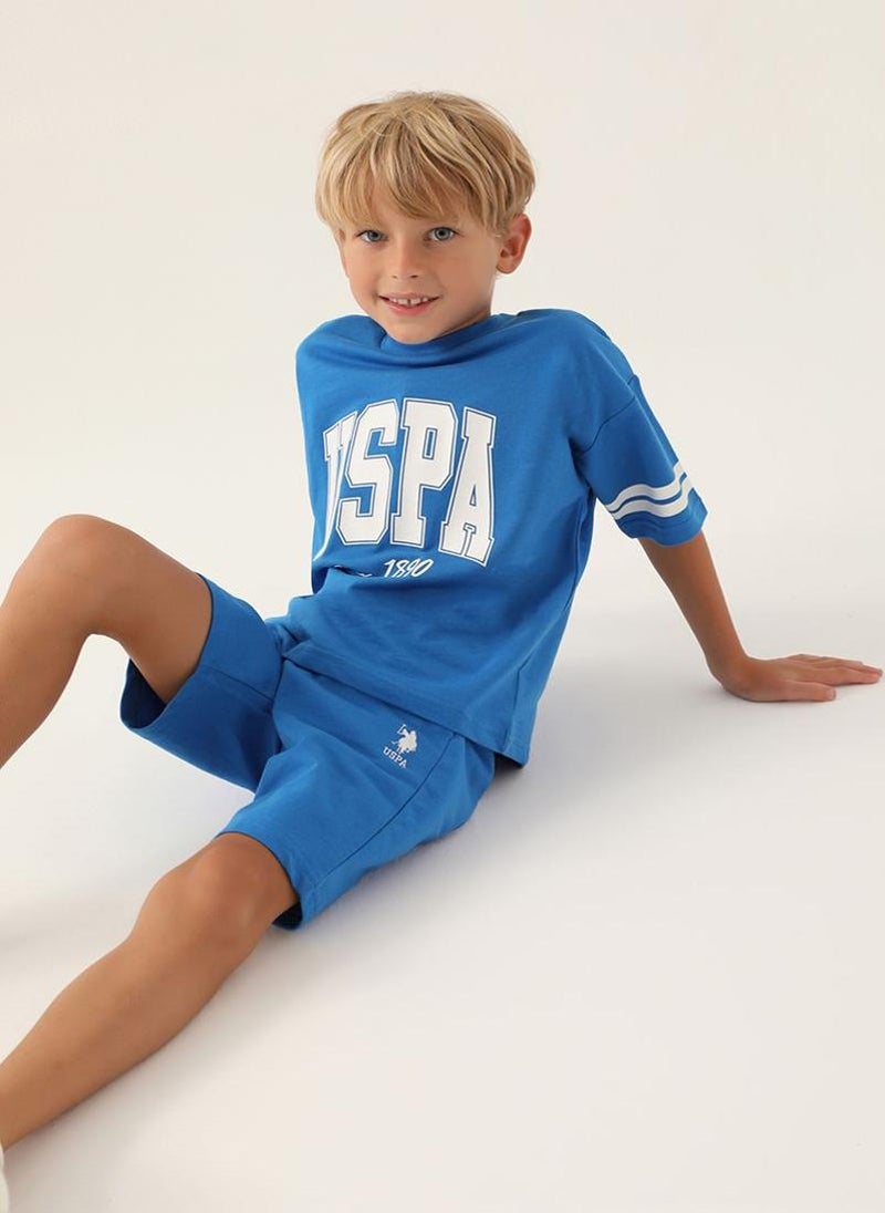 U.S. Polo Assn. U.S. Polo Assn. Boys Cobalt Bermuda Set  - Image 3