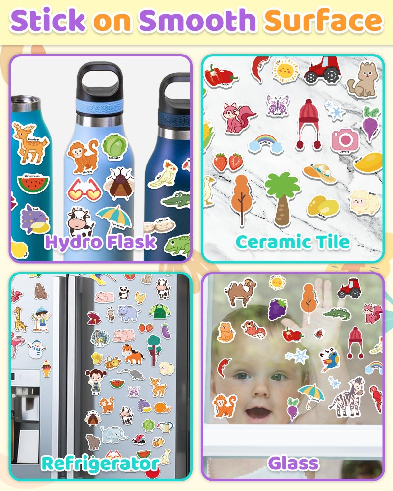Benresive Reusable Sticker Book for Toddlers, Stickers for Kids, Toddler Travel Toys Activities Crafts Ages 3 and Up Easter Basket Stuffers Birthday Gifts - Farm, Animal and Season - Image 4