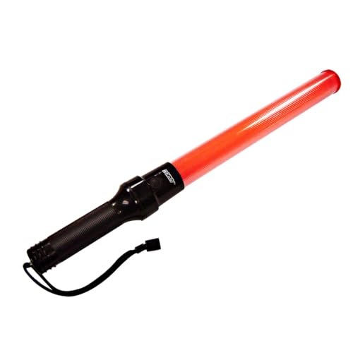 Dorcy 20-Lumen 12-Inch LED Signal Wand Flashlight with Wrist Strap Lanyard, Orange (41-1061), Reds - Image 1