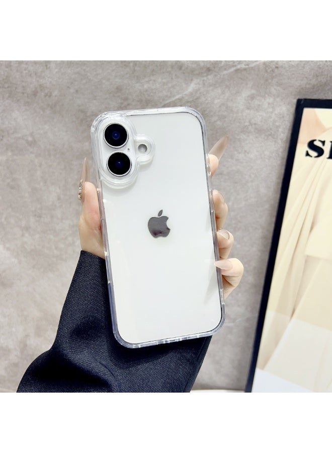 NIBEMINENT Acrylic Protective TPU Case Cover For iPhone 16, Transparent Color