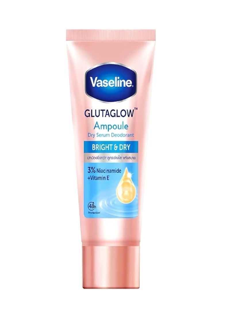VASELINE GLUTA GLOW AMPOULE BRIGHT&DRY DEO SERUM 45ML(TUBE)