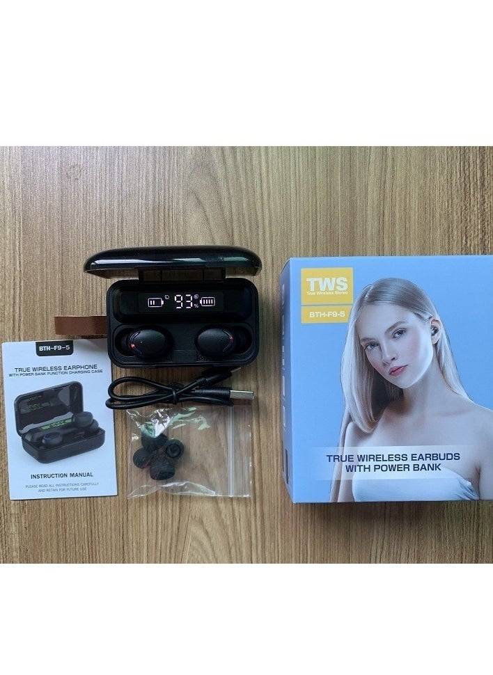 ELTRAZONE - B9 TWS Bluetooth 5.0 Wireless Earphone 8D HIFI Sound Sport MIC Earbuds Gaming Earbud Music Earphone - Image 1