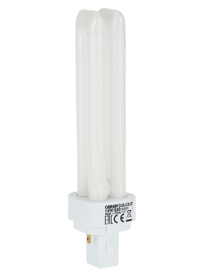Osram Compact Fluorescent Lamp 18 W 2 Pin Warm White - Image 1