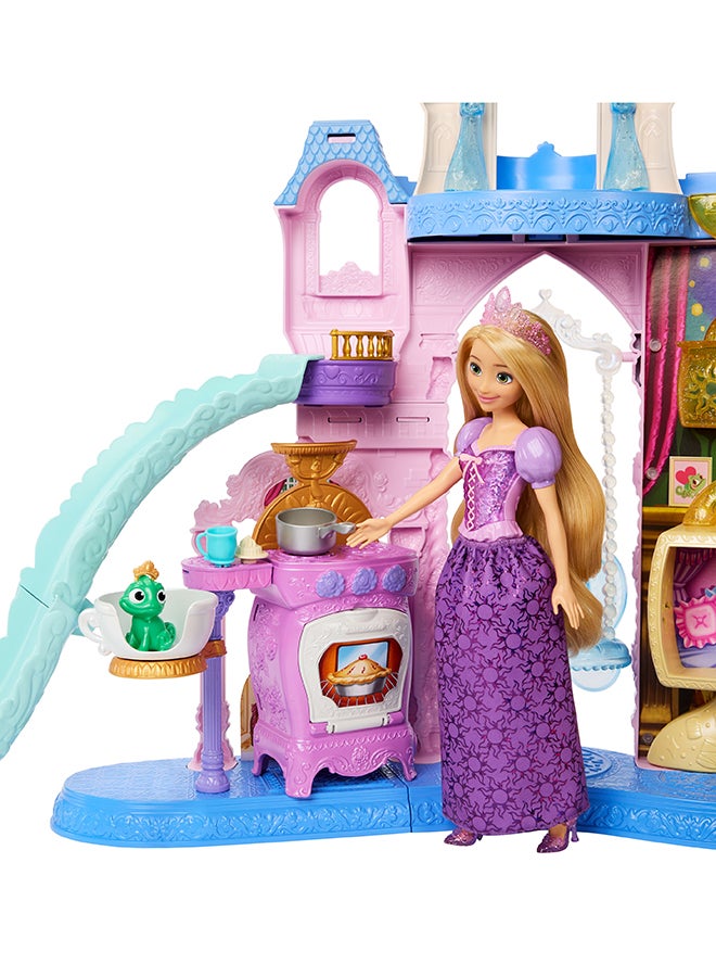 ديزني برنسيس بيت أميرات الحيوانات الأليفة مع 7 مناطق لعب و 3 أصدقاء حيوانات و 17 إكسسوار - Image 4