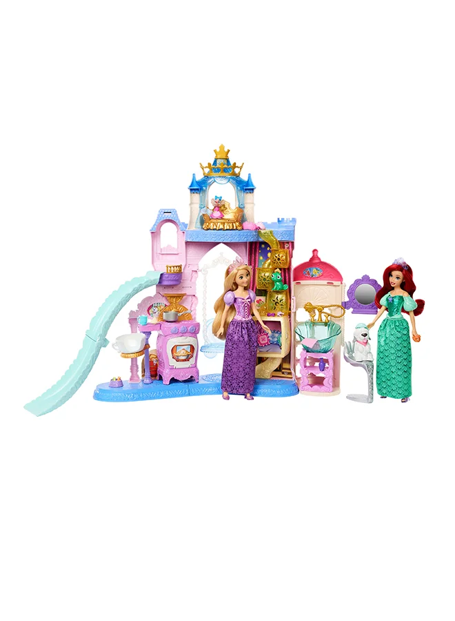 Disney Princess Pet Castle Playset With 7 Play Areas, 3 Animal Friends, Furniture & 17 Accessories, 2+ Ft Tall Pet Palace, Inspired By Movies